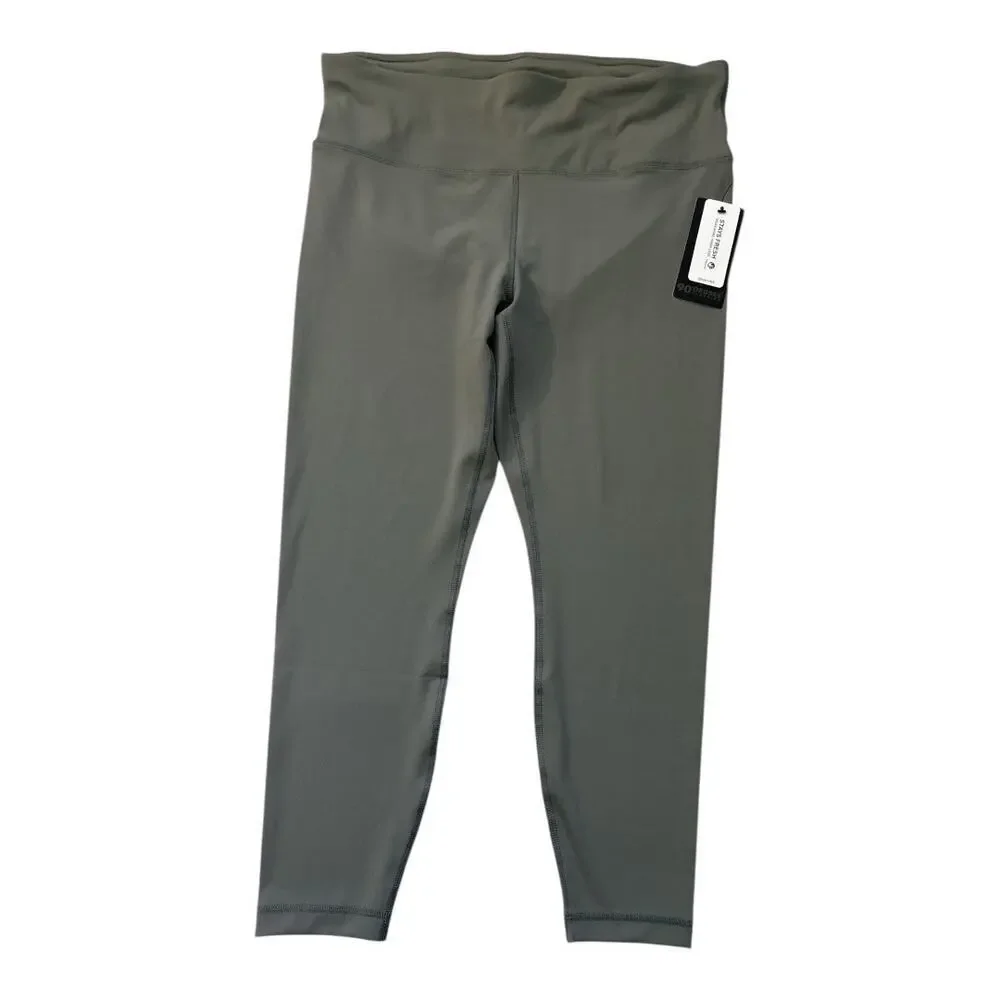 90 Degree by Reflex Interlink Squat Proof High Rise Legging Mulled Basil Size 1X